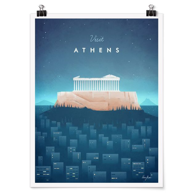 Poster - Poster di viaggio - Atene - Verticale 4:3