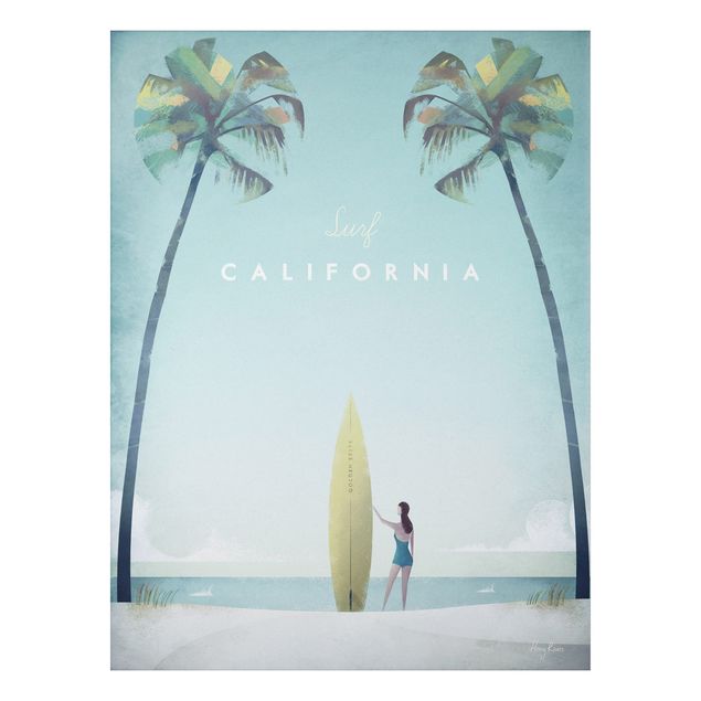 Stampa su alluminio - Poster di viaggio - California - Verticale 4:3