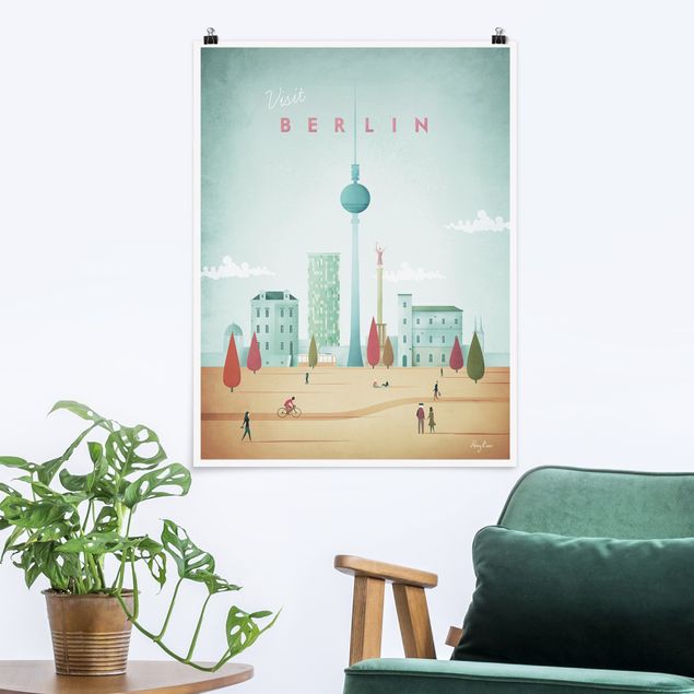 Poster illustrazioni Poster di viaggio - Berlino