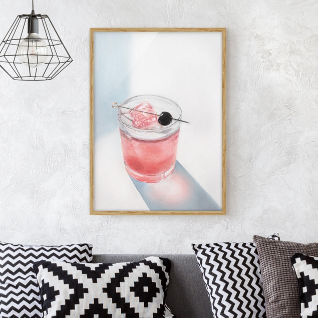 Poster con cornice - Cherry Summer Cocktail