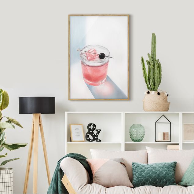 Poster con cornice - Cherry Summer Cocktail