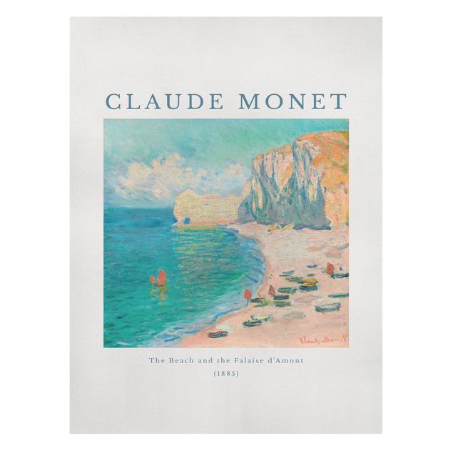 Quadri moderni per soggiorno Claude Monet - La spiaggia