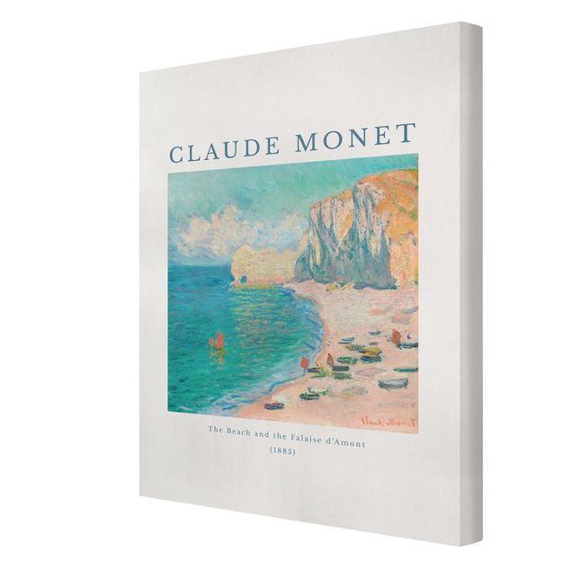 Stampe su tela Claude Monet - La spiaggia