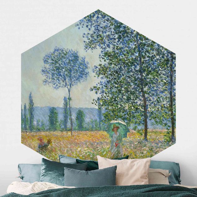 Carte da parati astratti Claude Monet - Campi in primavera