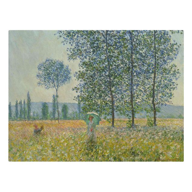 Quadri su tela Claude Monet - Campi in primavera