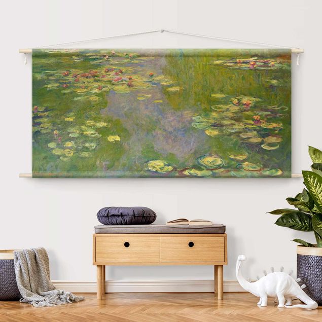 Arazzi da parete moderno Claude Monet - Ninfee verdi
