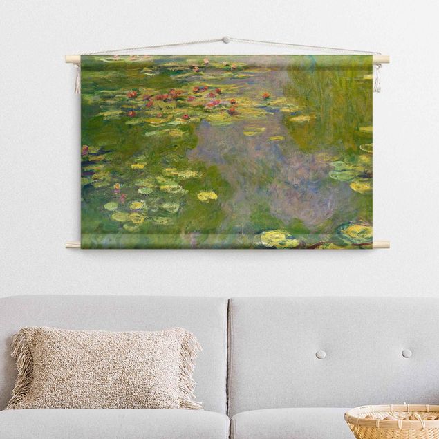 Arazzi da parete arte Claude Monet - Ninfee verdi
