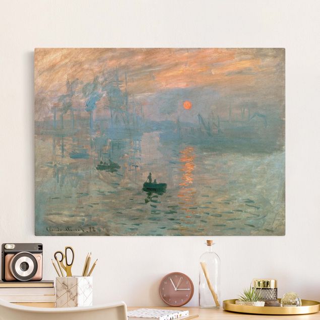 Quadri su tela paesaggio Claude Monet - Impressione (alba)
