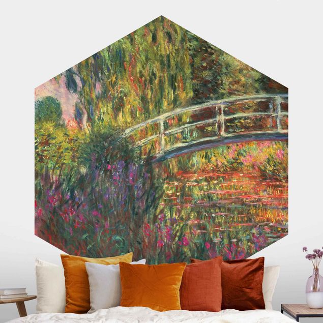 Carte da parati astratti Claude Monet - Ponte giapponese nel giardino di Giverny