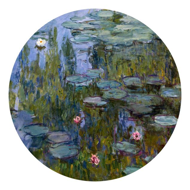 Carta da parati rotonda autoadesiva - Claude Monet - Ninfee (Nympheas)