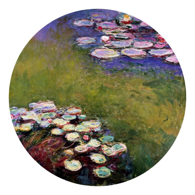 Carta da parati rotonda autoadesiva - Claude Monet - Ninfee