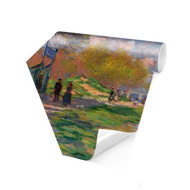 Carta da parati esagonale adesiva con disegni - Claude Monet - La Senna