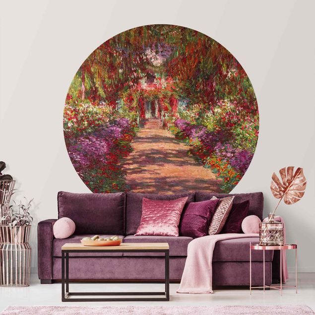 Tapete abstrakte Optik Claude Monet - Sentiero nel giardino di Monet a Giverny