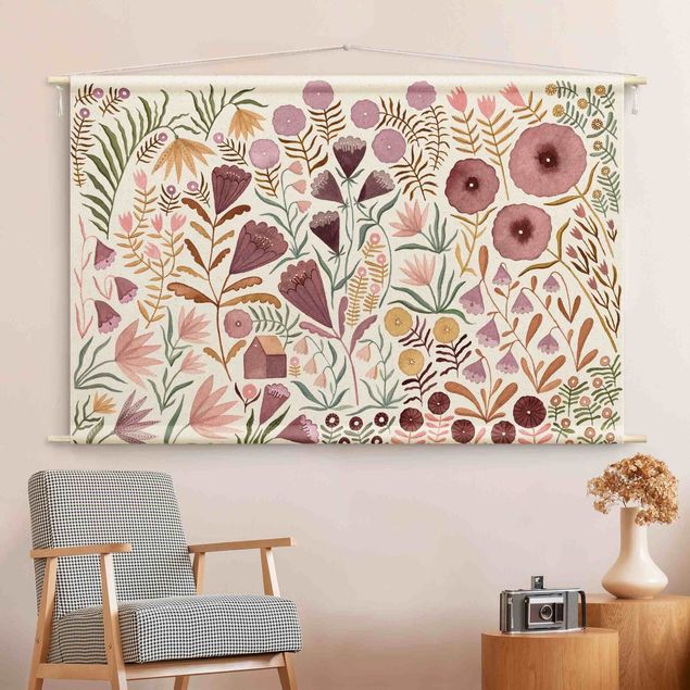 Arazzi da parete xxl Claudia Voglhuber - Mare di fiori
