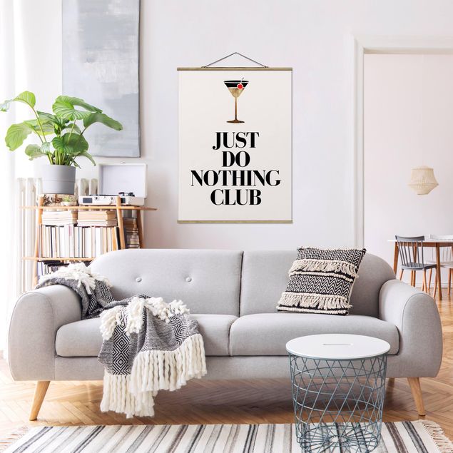 Foto su tessuto da parete con bastone - Cocktail - Just do nothing club