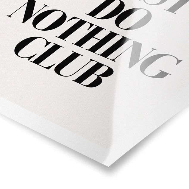 Poster riproduzione - Cocktail - Just do nothing club - 2:3