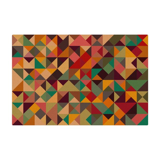 Tappetino di sughero - Colorful Geometry - Formato orizzontale 3:2