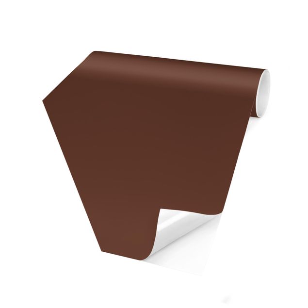 Carta da parati esagonale adesiva con disegni - Colour Chocolate