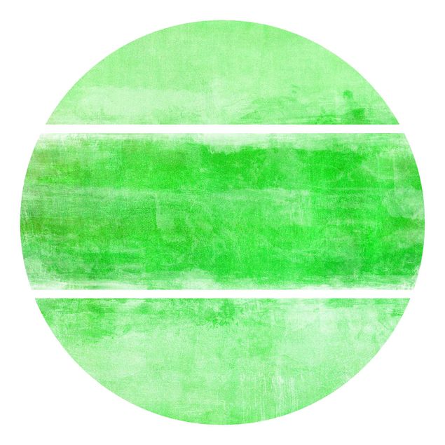 Carta da parati rotonda autoadesiva - Colore Verde Armonia