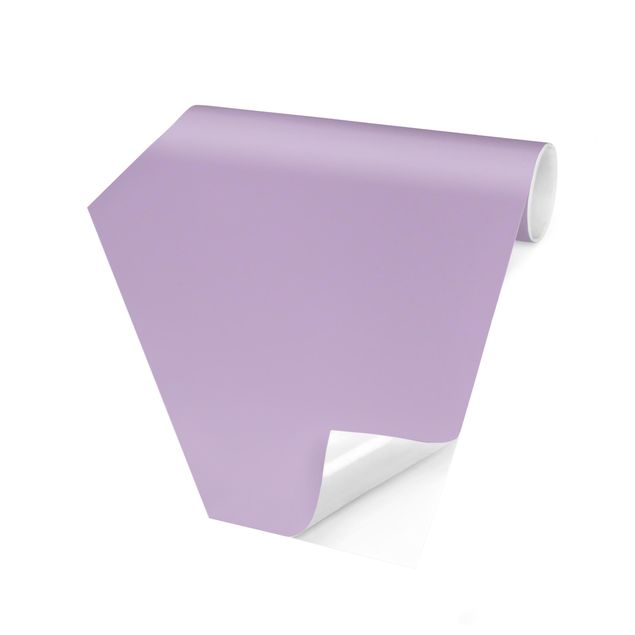 Carta da parati esagonale adesiva con disegni - Colour Lavender