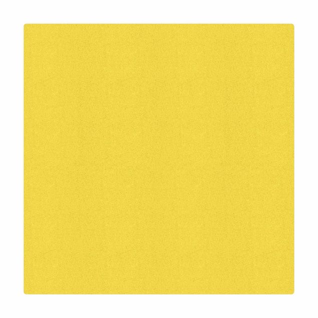 Tappetino di sughero - Colour Lemon Yellow - Quadrato 1:1