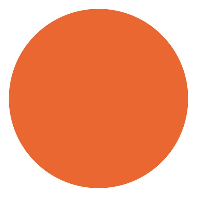 Carta da parati rotonda autoadesiva - Colore arancione