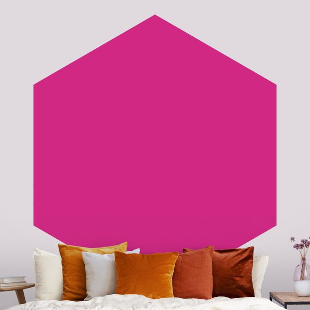 Carta da parati esagonale adesiva con disegni - Colour Pink