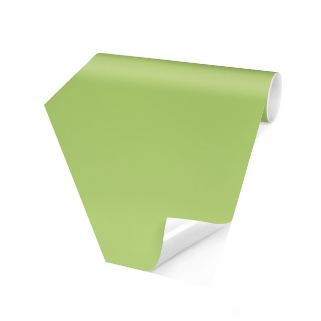 Carta da parati esagonale adesiva con disegni - Colour Spring Green