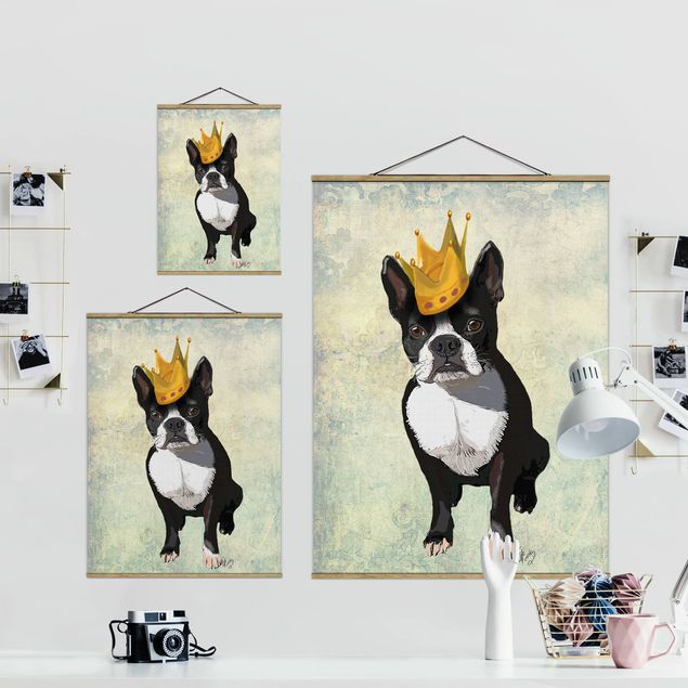 Foto su tessuto da parete con bastone - Ritratto Animal - Terrier Re - Verticale 4:3