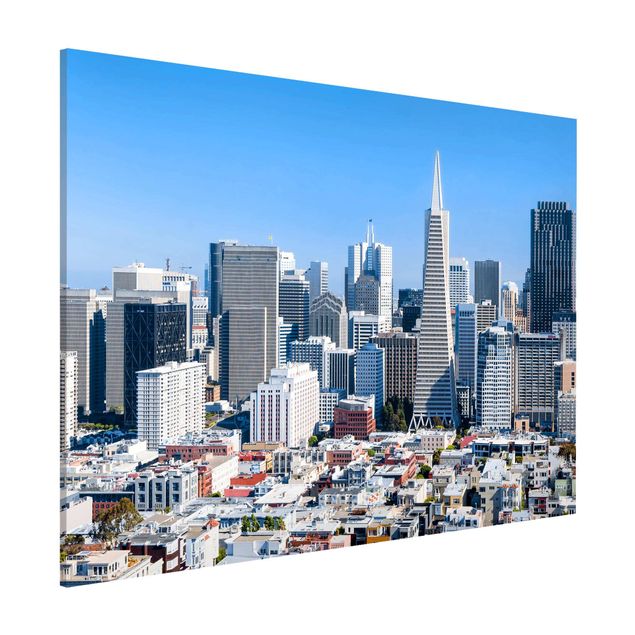 Lavagna magnetica per ufficio Skyline di San Francisco