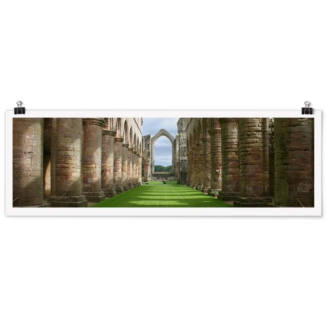 Poster - Fountains Abbey - Panorama formato orizzontale