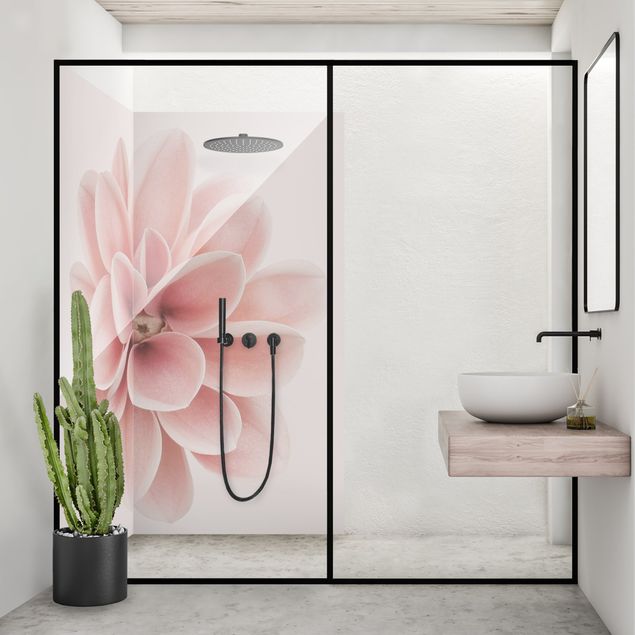 Rivestimento per doccia - Dalia centrata in pastello rosa