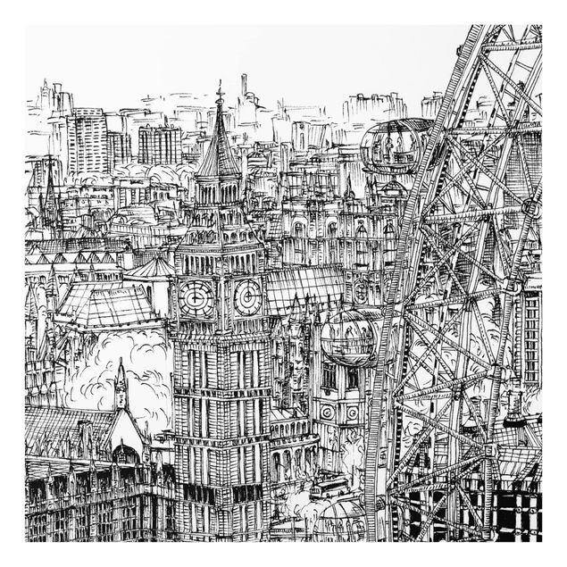 Paraschizzi in vetro - City Study - London Eye