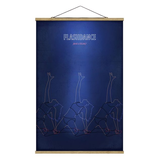 Foto su tessuto da parete con bastone - Film Poster Flashdance - Verticale 3:2