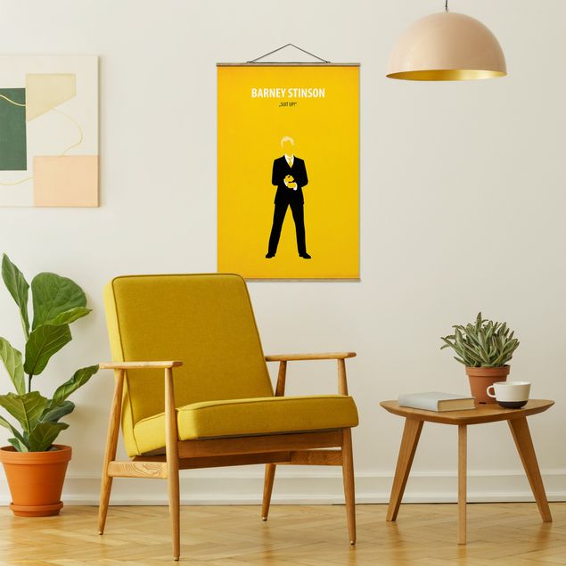 Foto su tessuto da parete con bastone - Film Poster Barney Stinson - Verticale 3:2