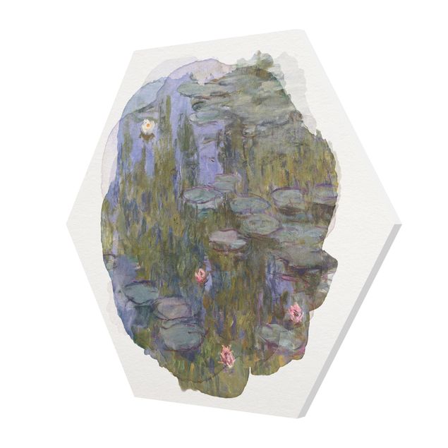 Esagono in forex - Acquerelli - Claude Monet - Ninfee (Nympheas)