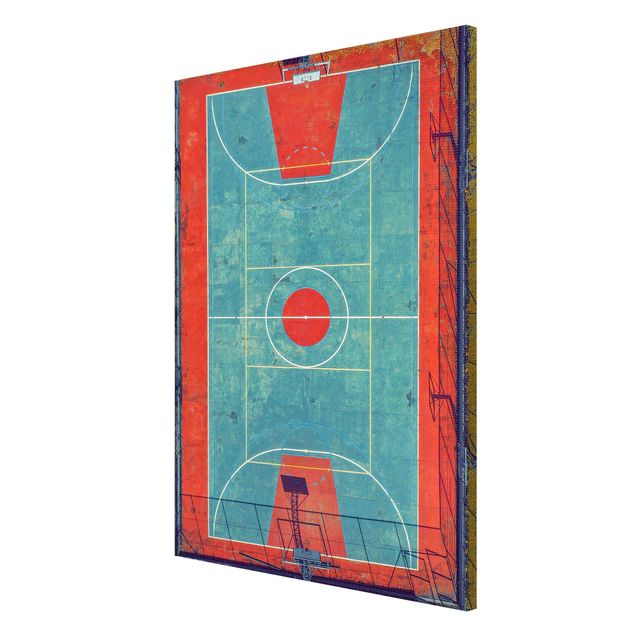 Lavagna magnetica - Top View campo da basket