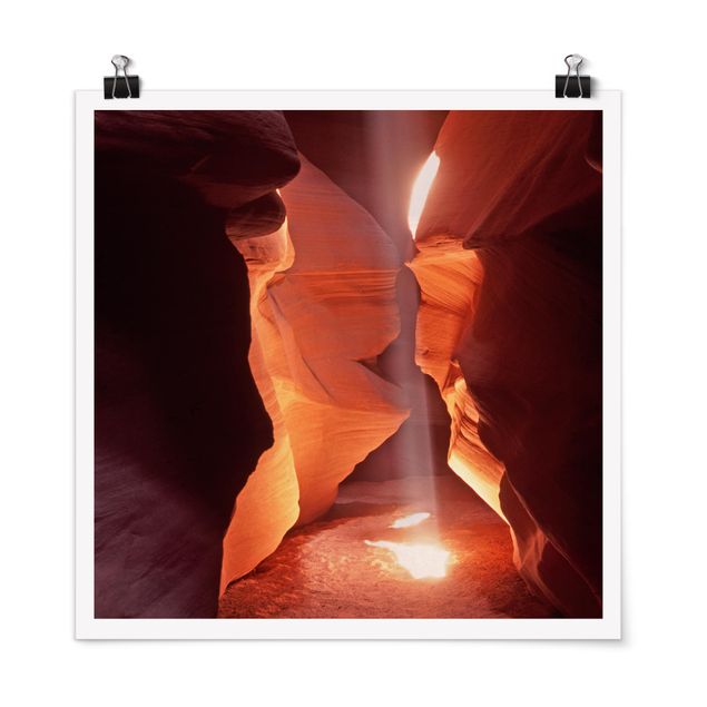 Poster - Bene in Antelope Canyon - Quadrato 1:1