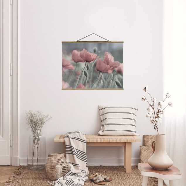 Foto su tessuto da parete con bastone - pittoreschi Poppies - Orizzontale 3:4