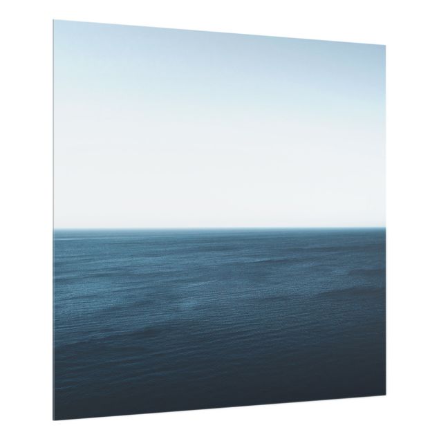 Paraschizzi in vetro - Oceano minimalista - Quadrato 1:1