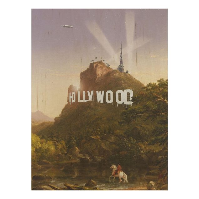 Stampa su legno - Pittura Hollywood - Verticale 4:3