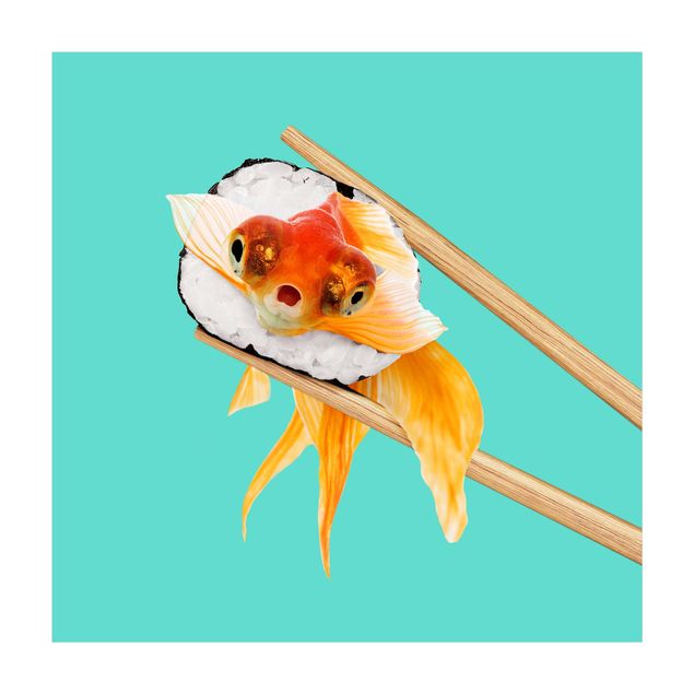 Tappeti bagno grandi Sushi con pesce rosso