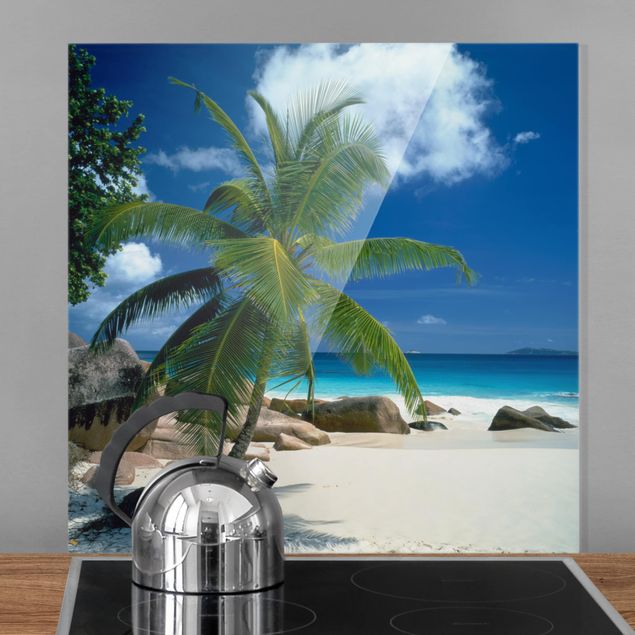 paraschizzi in vetro magnetico Spiaggia da sogno Seychelles