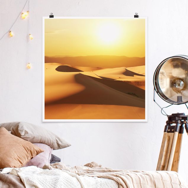 Poster - Il deserto dell'Arabia Saudita - Quadrato 1:1