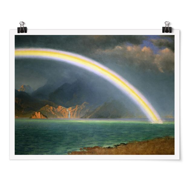 Poster - Albert Bierstadt - Rainbow Sopra Jenny Lake - Orizzontale 3:4