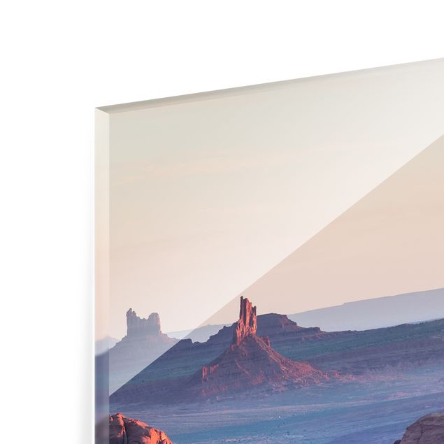 Paraschizzi in vetro - Alba in Arizona - Quadrato 1:1