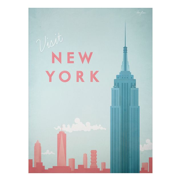 Stampa su alluminio - Poster Viaggi - New York - Verticale 4:3