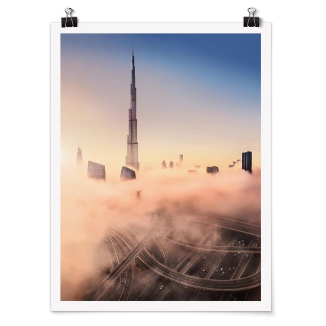 Poster - Heavenly Dubai skyline - Verticale 4:3
