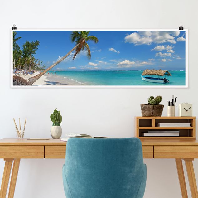 Poster - Tropical Beach - Panorama formato orizzontale