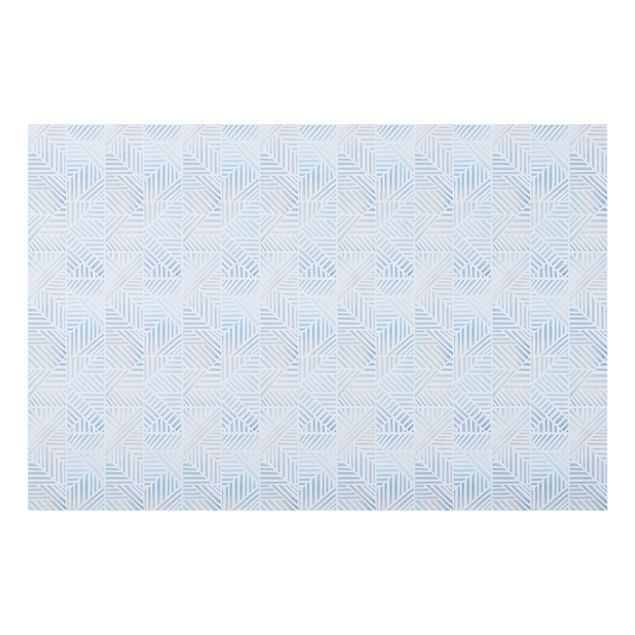 Paraschizzi in vetro - Fantasia di linee gradiente in blu - Formato orizzontale 3:2